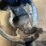 Chenets anciens en bronze et fonte