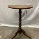 Antique pedestal table, Brutalist, wood, turned