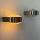 Pair of vintage modernist wall lights, Perspex, Holland 1980