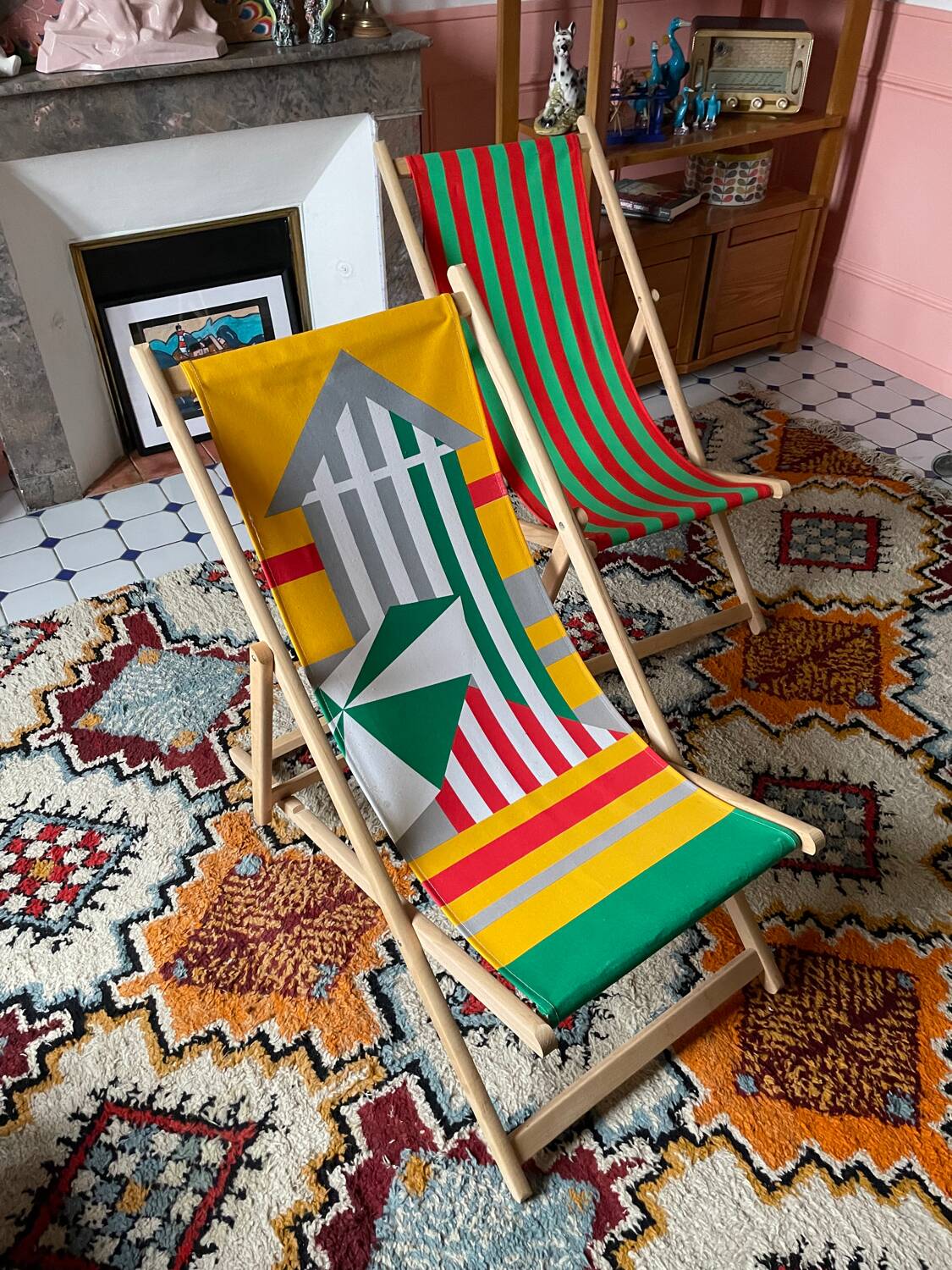 Duo of 60s lounge chairs