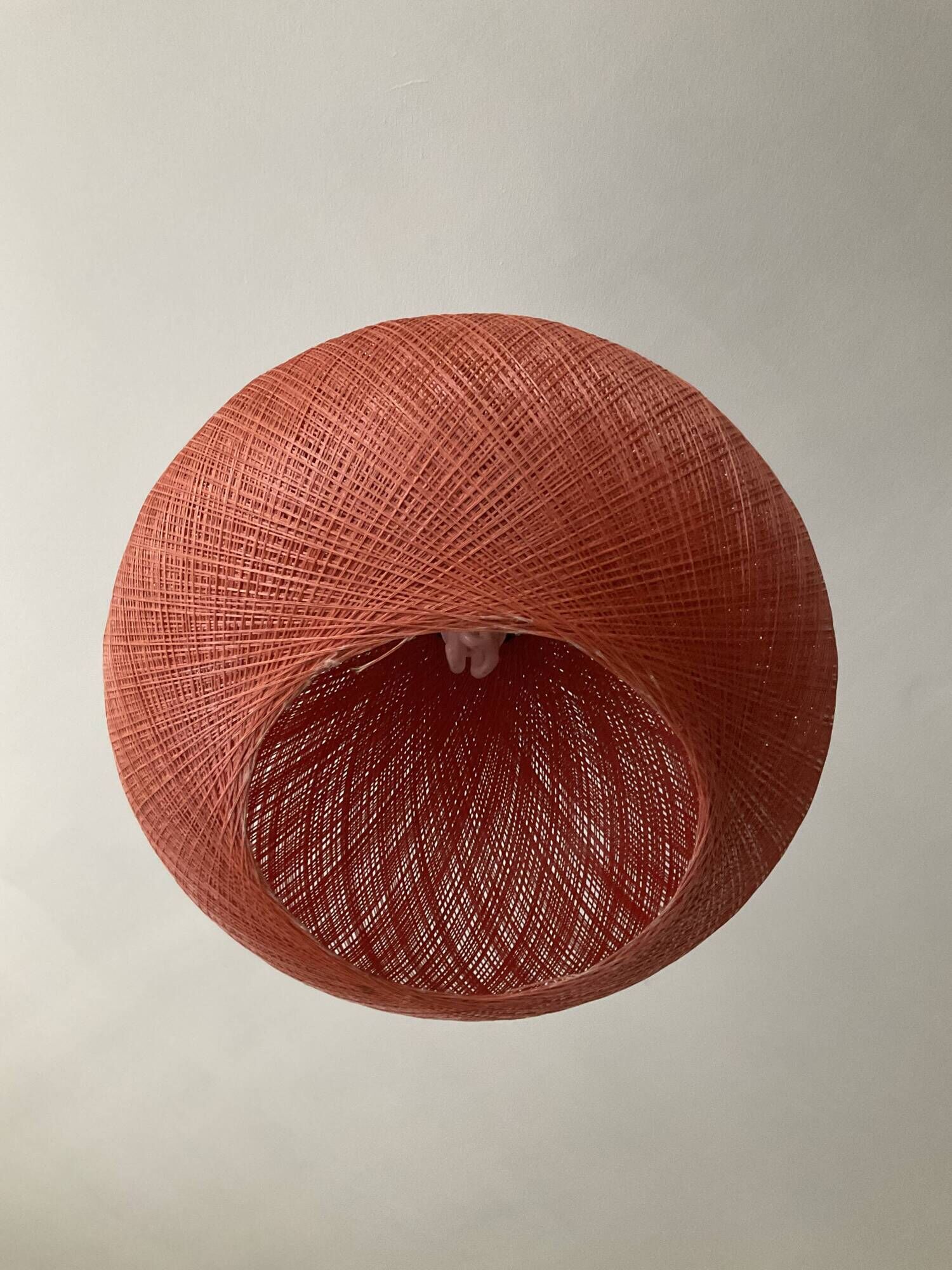 Vintage pendant lamp nylon thread ball 60s-70s