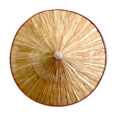 Chapeau tressé décoration murale