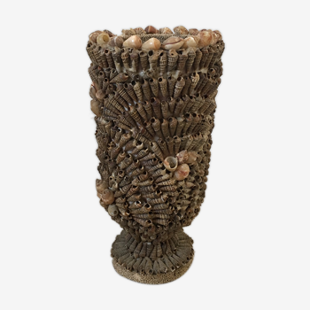 Ancient seashell vase