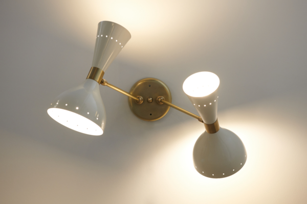 Applique murale double