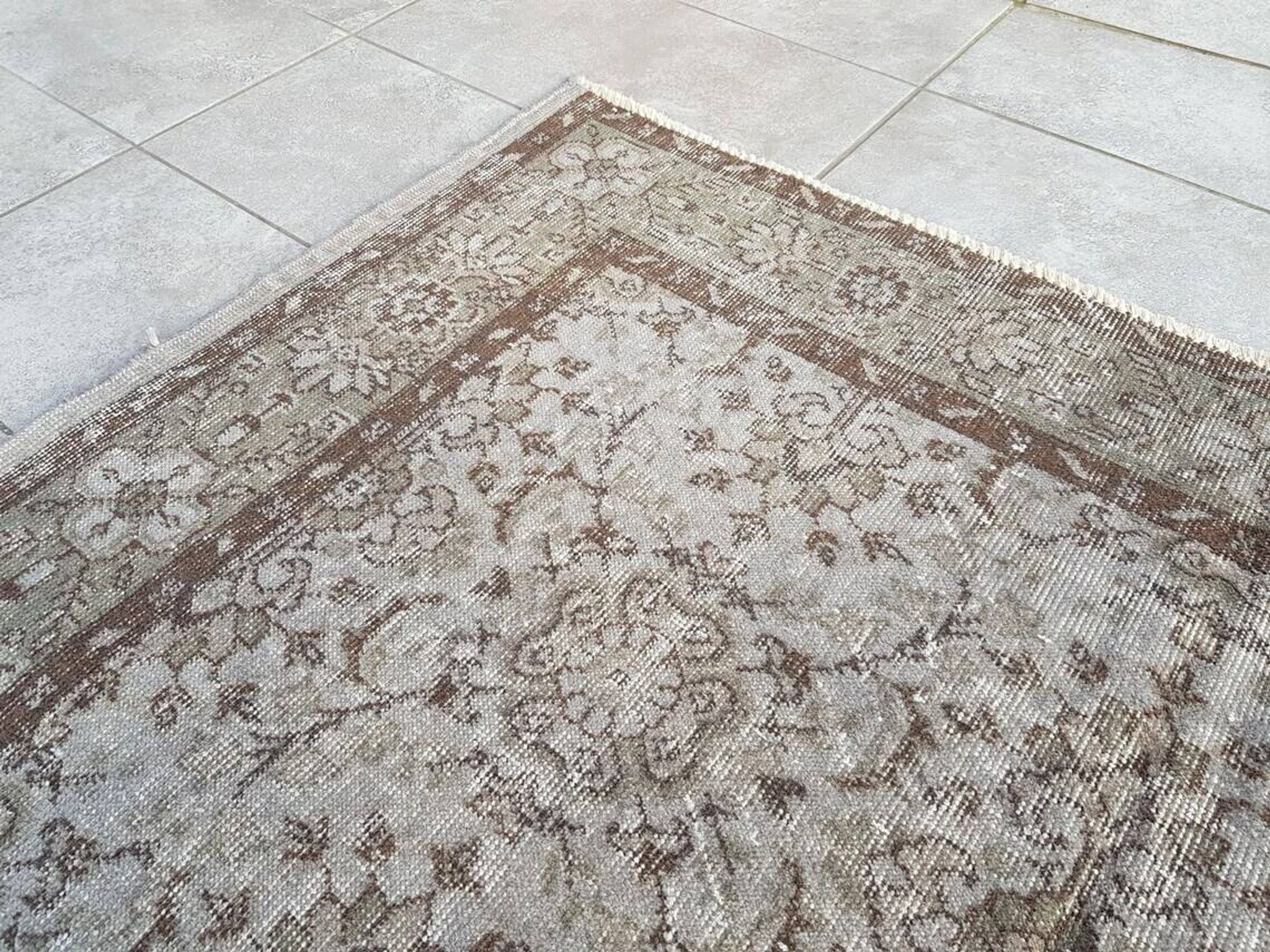 Turkish Handmade Vintage Tribal Rug sku v512