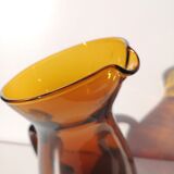 Carafe, vintage pitcher in blown glass