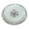 Compotier bas André Giraud années 1960 porcelaine de Limoges motif fleuri