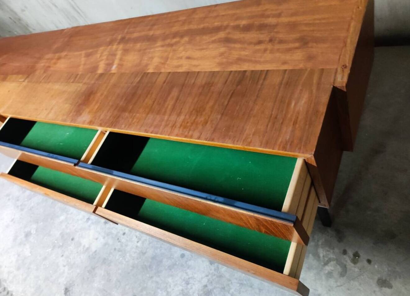 Vintage modular sideboard / Scandinavian low sideboard 1960s 1970s – teak