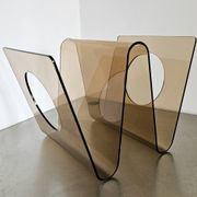 Vintage magazine rack 1970 Michel Dumas for Roche Bobois
