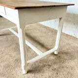 Old white farmhouse table