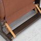 1970s, Scandinavian armchair, furniture leather, canvas, oak wood.