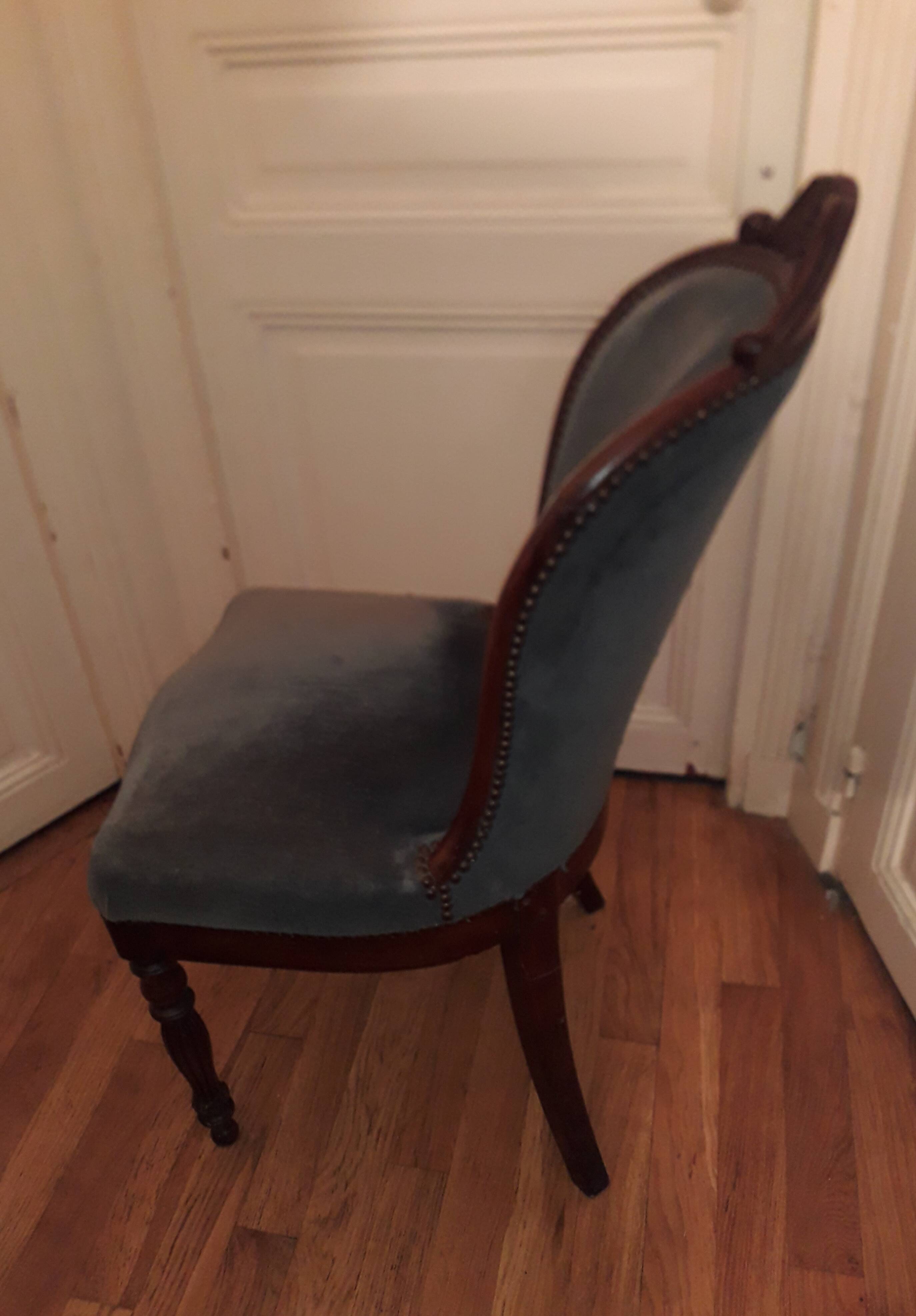Chaise en acajou 19 eme