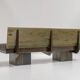 Sculptural Post-Modern Steel Sofa, France 1980s