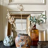 Vase en laiton émaillé