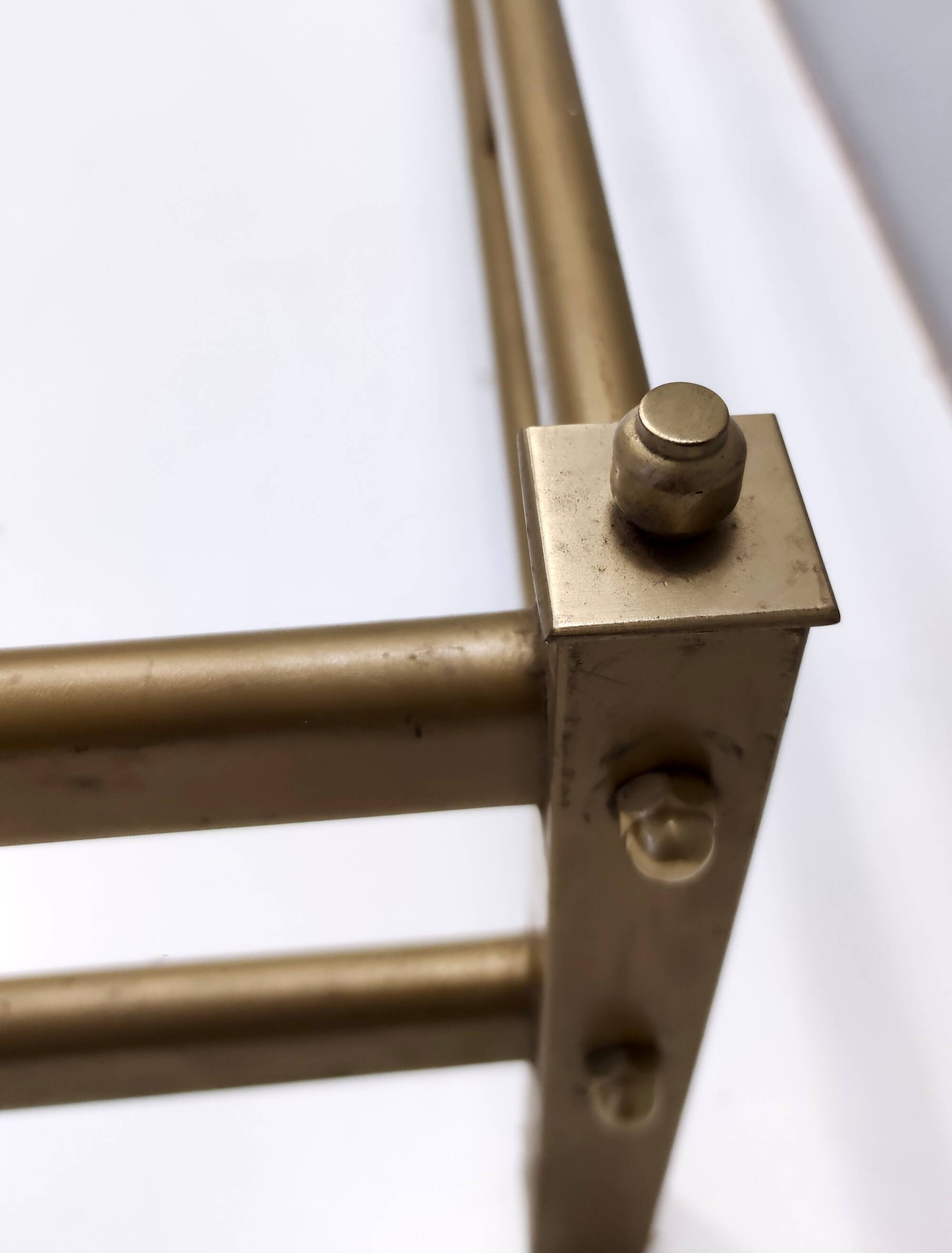 Postmodern Sculptural Brass Single Bed by Luciano Frigerio, Italy