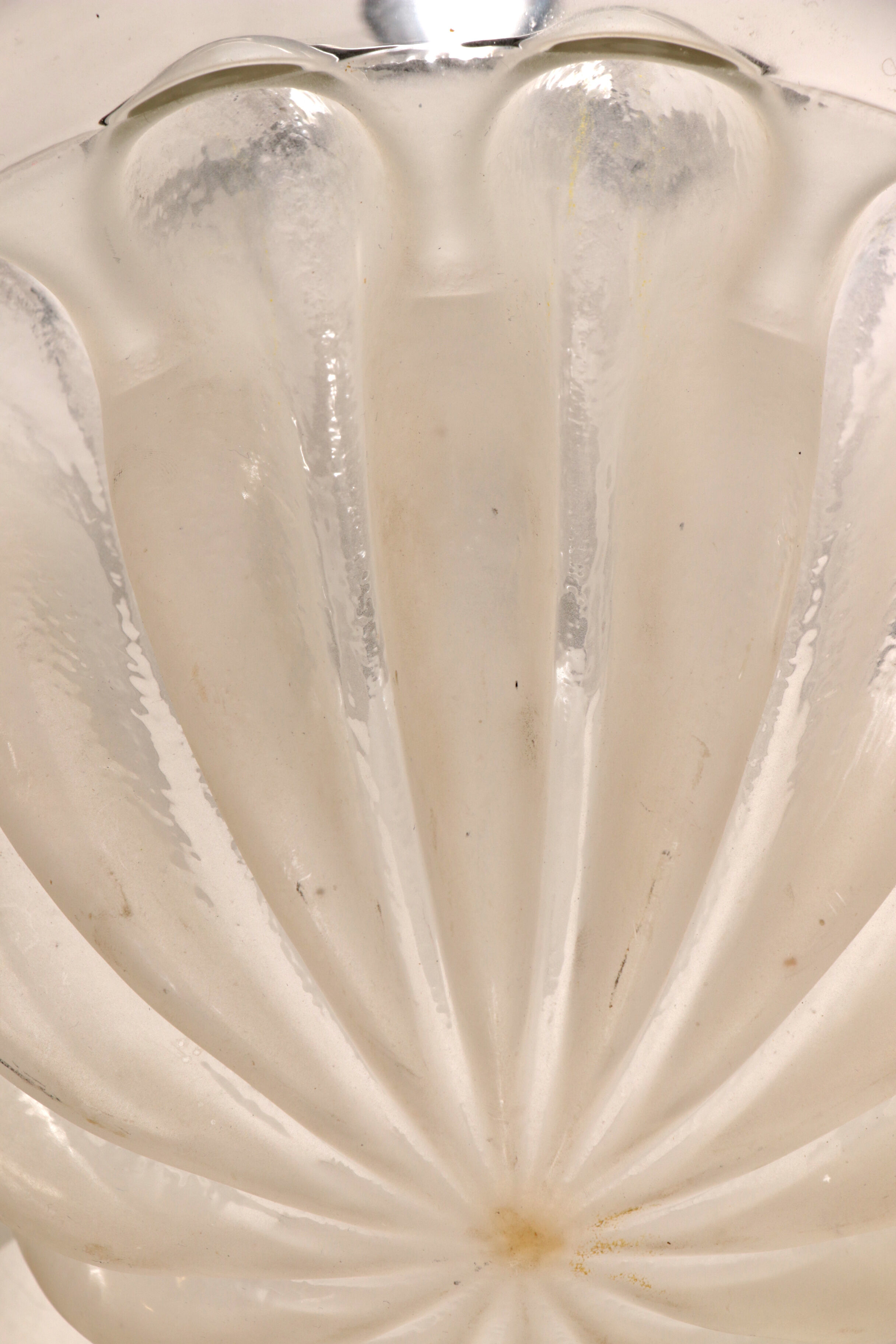 Vintage glass hanging lamp by Peill & Putzler, 1960