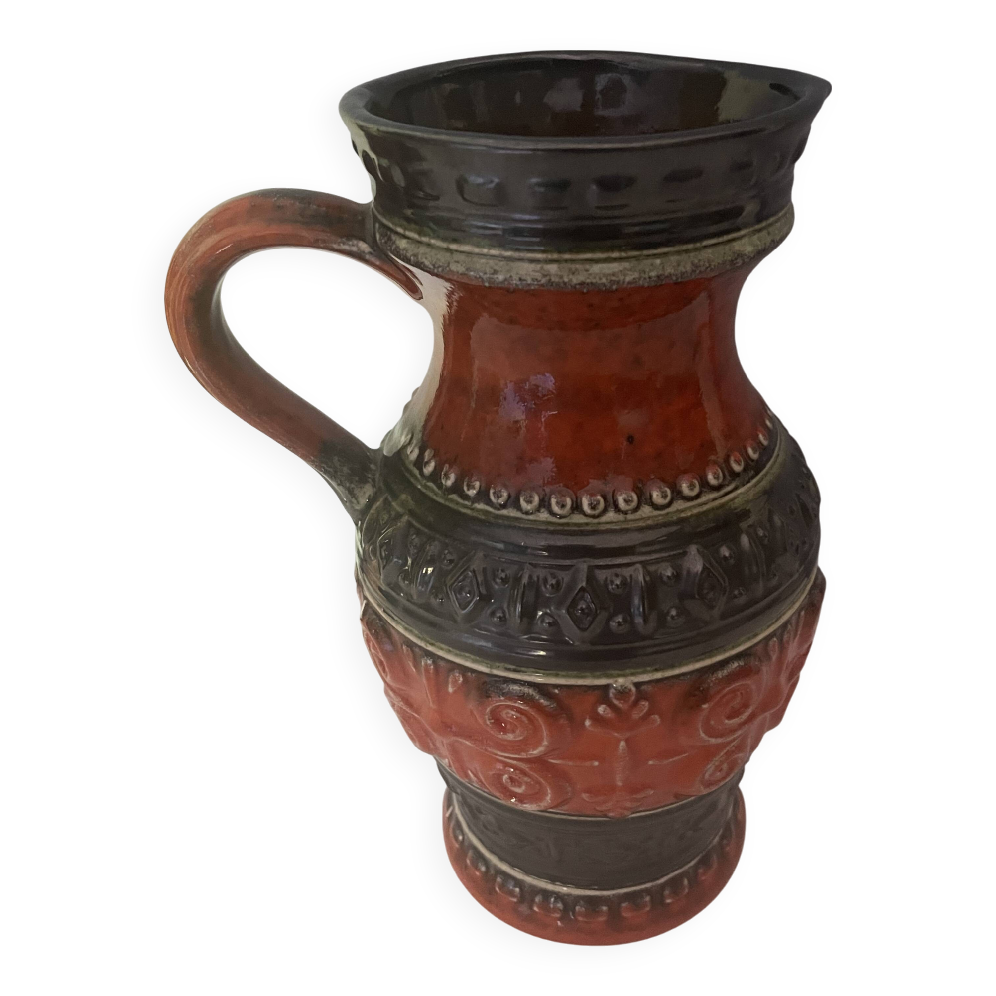 1970s ceramic pitcher
