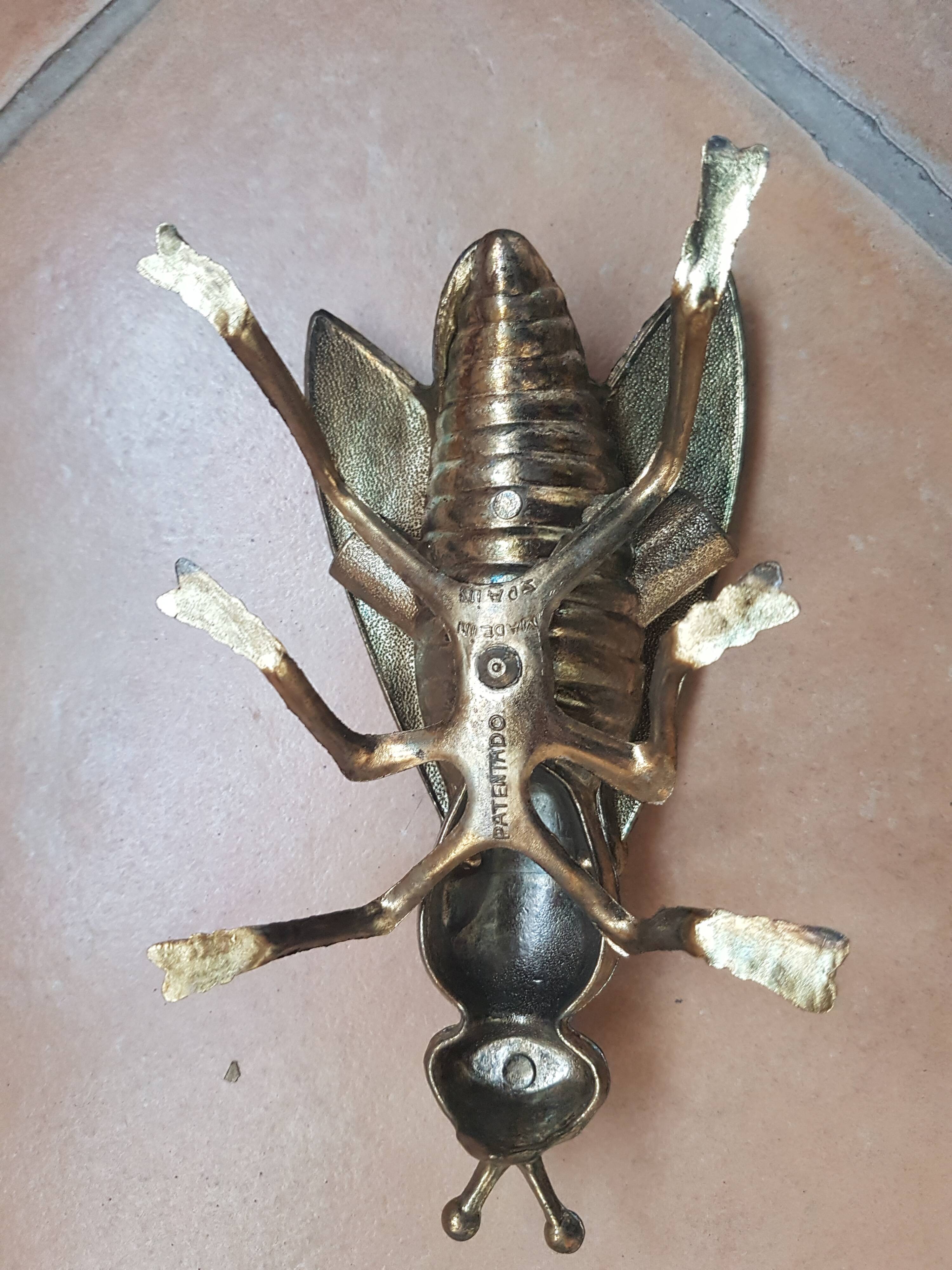 Brass fly ashtray