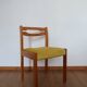 6 chaises velours jaune