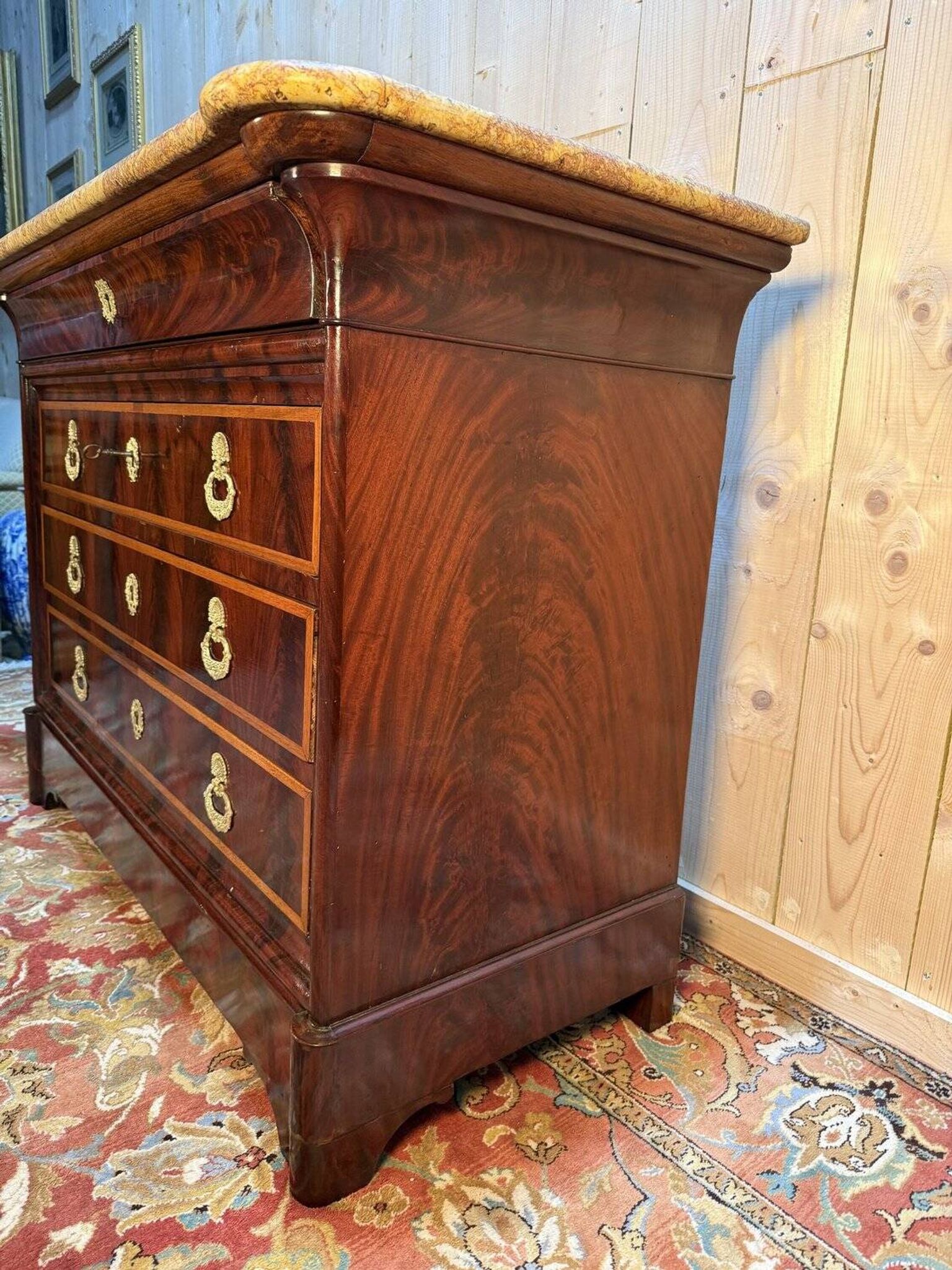 Louis Philippe period mahogany chest of drawers