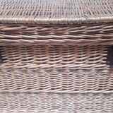 Wicker trunk L75xH53xD48 vintage