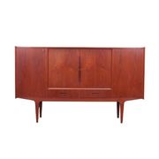 Teak highboard, Danish design, 1960s, production: Denmark