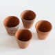 Lot de 4 pots en terre cuite