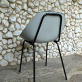 Pierre Guariche grey shell chair for Meurop 1950s-60s