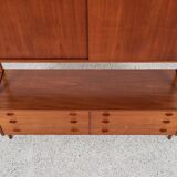 Midcentury Danish double sideboard RY-20 in teak by Hans Wegner for Ry Møbler