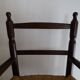 Chaise paillée enfant en bois vintage