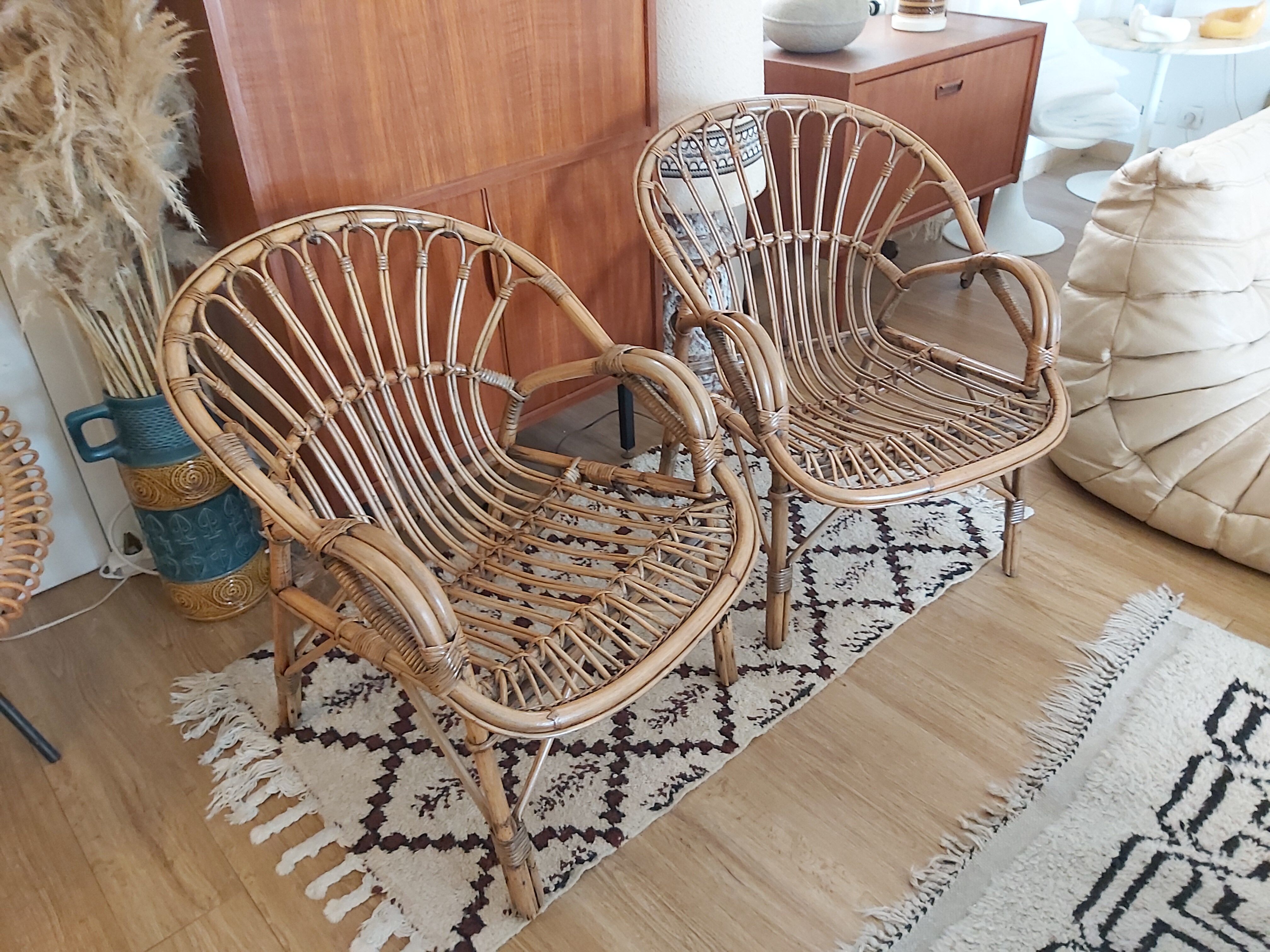 Vintage rattan chairs