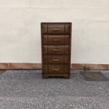 Art Deco oak chiffonier