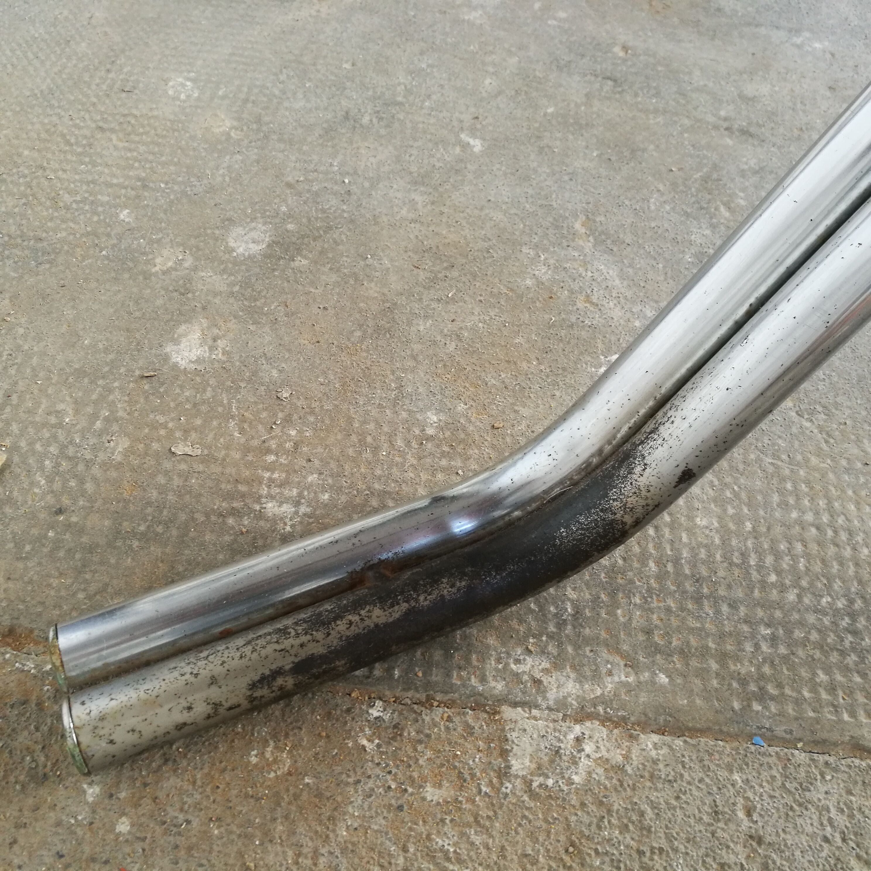 Table, chrome foot, red marble