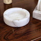Italian ashtray in Carrara marble