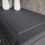 Retro charcoal grey chest of drawers