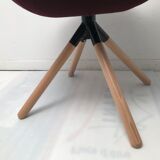 Chaise pivotante en tissu