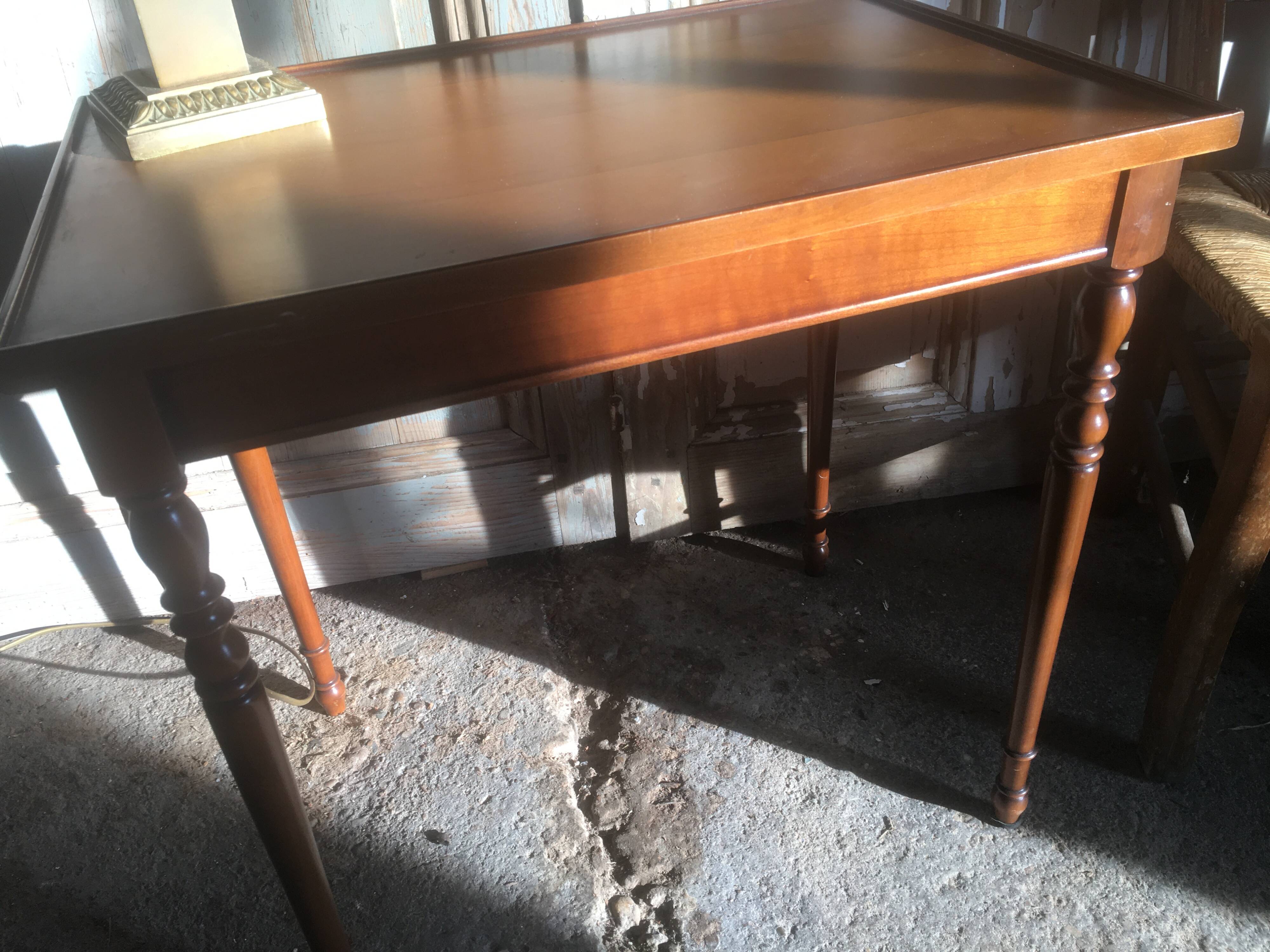 Cherry wood side table from the 60s/70s.