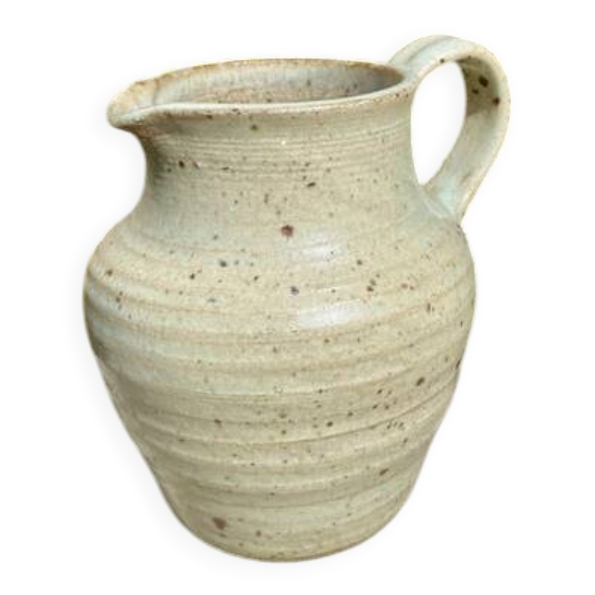 Carafe en grès signée abbaye de Fontbombault