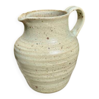 Carafe en grès signée abbaye de Fontbombault