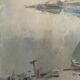 Vintage Impressionist Sea Scape Oil on Canvas Signed E.Ollers (1888-1959) Framed