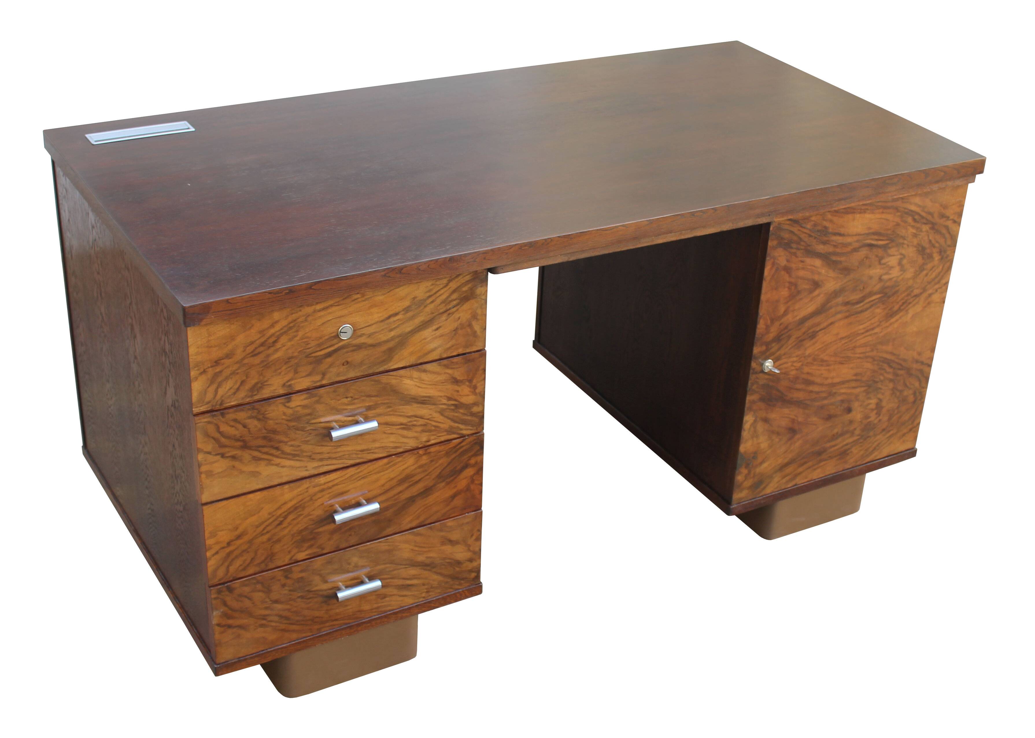 1930's Modernist Desk by Jindrich Halabala for UP Brno