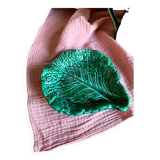 Small ceramic cabbage leaf dish