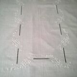 Linen tablecloth with embroidery and openwork 1.55 x 2.75 m