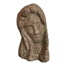 Sculpture religieuse en pierre de granit "Visage reposant sur une main"