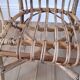 Pair of children's armchairs in rattan / bamboo honey color 60s