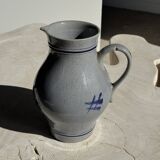 Large blue West Germany pitcher