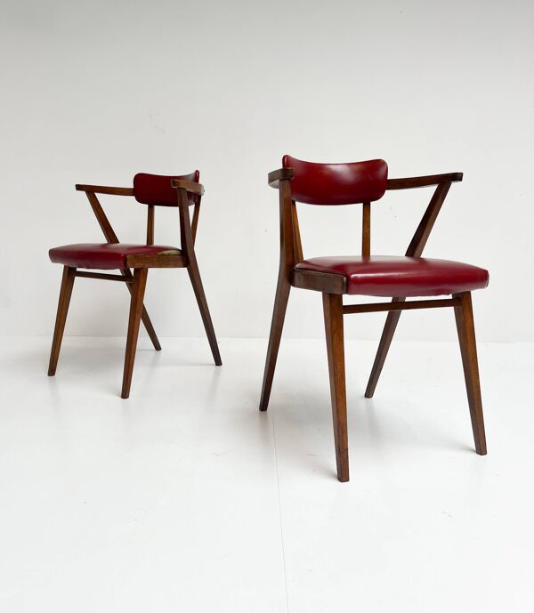 2 chaises modèle 209 par Thonet, années 1940