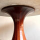 Marble dining table with rosewood base