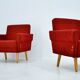 1950s pair of armchairs, Czechoslovakia