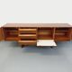 Vintage Scandinavian style sled foot sideboard in teak from the 60s